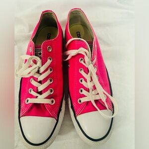 Converse Neon Pink Shoes Size 8 Women